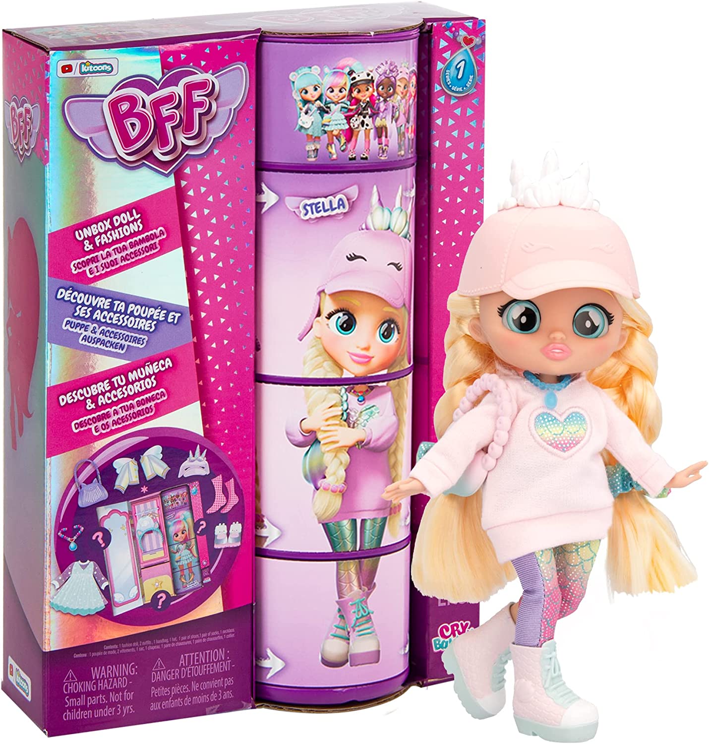 Muñeca Bff Cry Babies 20 Cm De Alto 9 Sorpresas