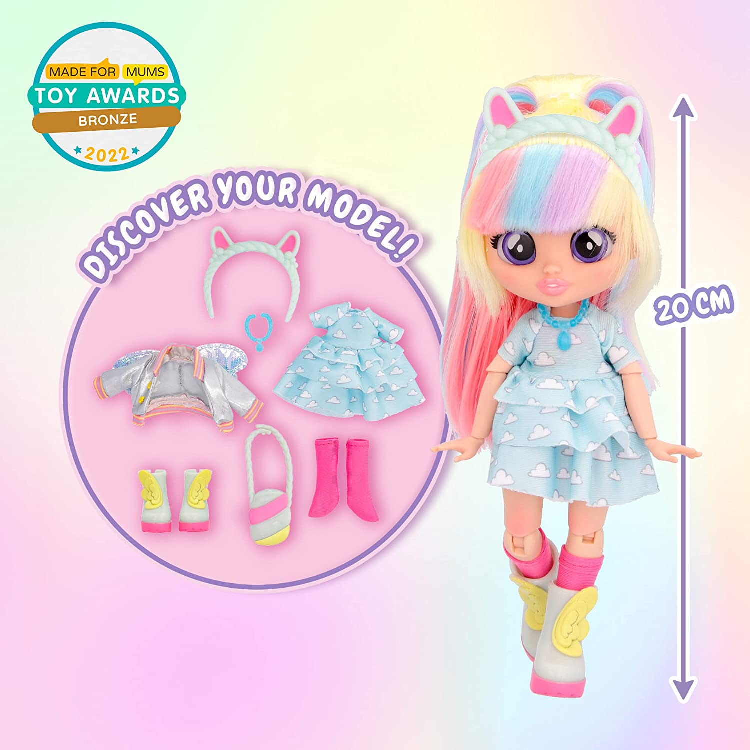 Muñeca Bff Cry Babies 20 Cm De Alto 9 Sorpresas