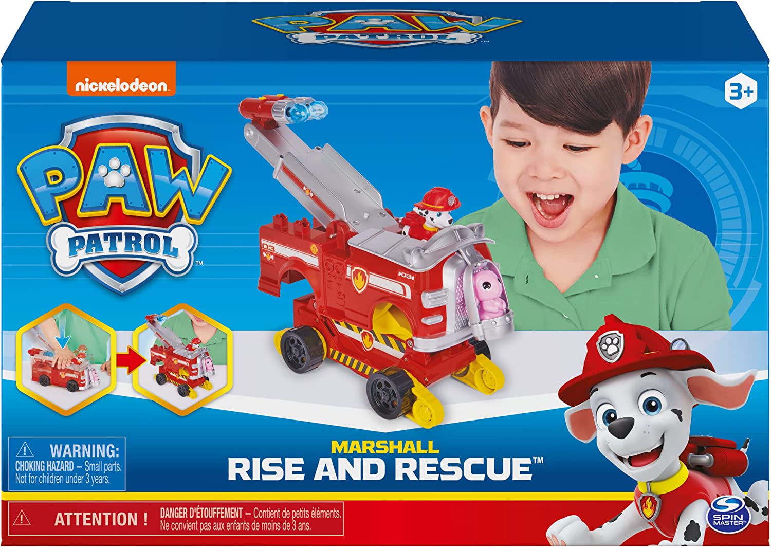 Paw Patrol Marshall Vehiculo Tranformador Y Figura