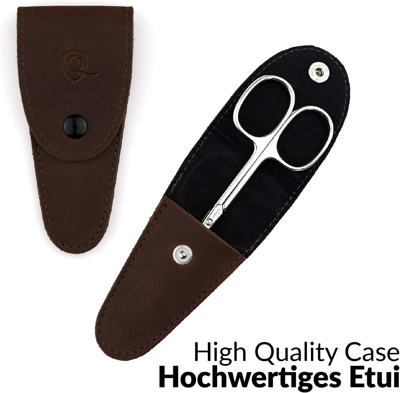 Tijeras Para Cutículas Hoja Curvada Con Estuche