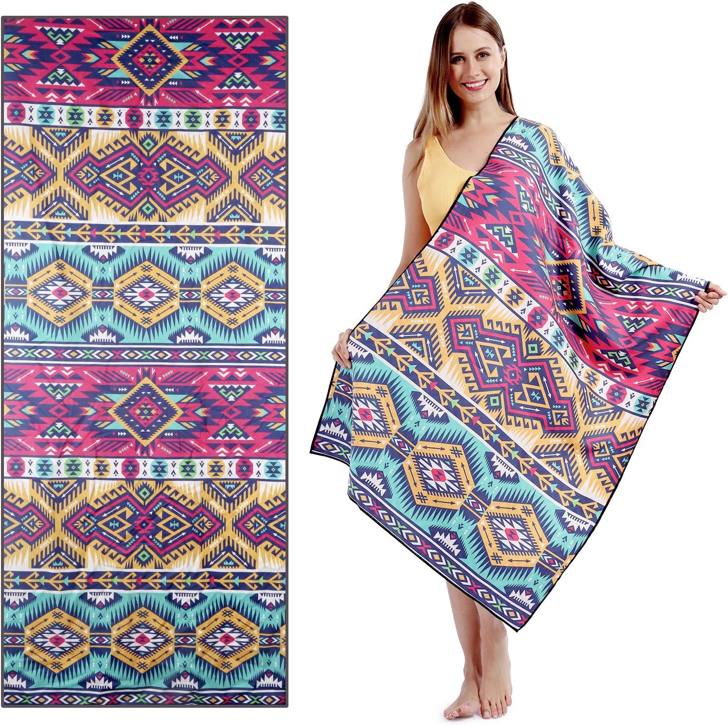 Toalla De Playa Libre De Arena Secado Rápido