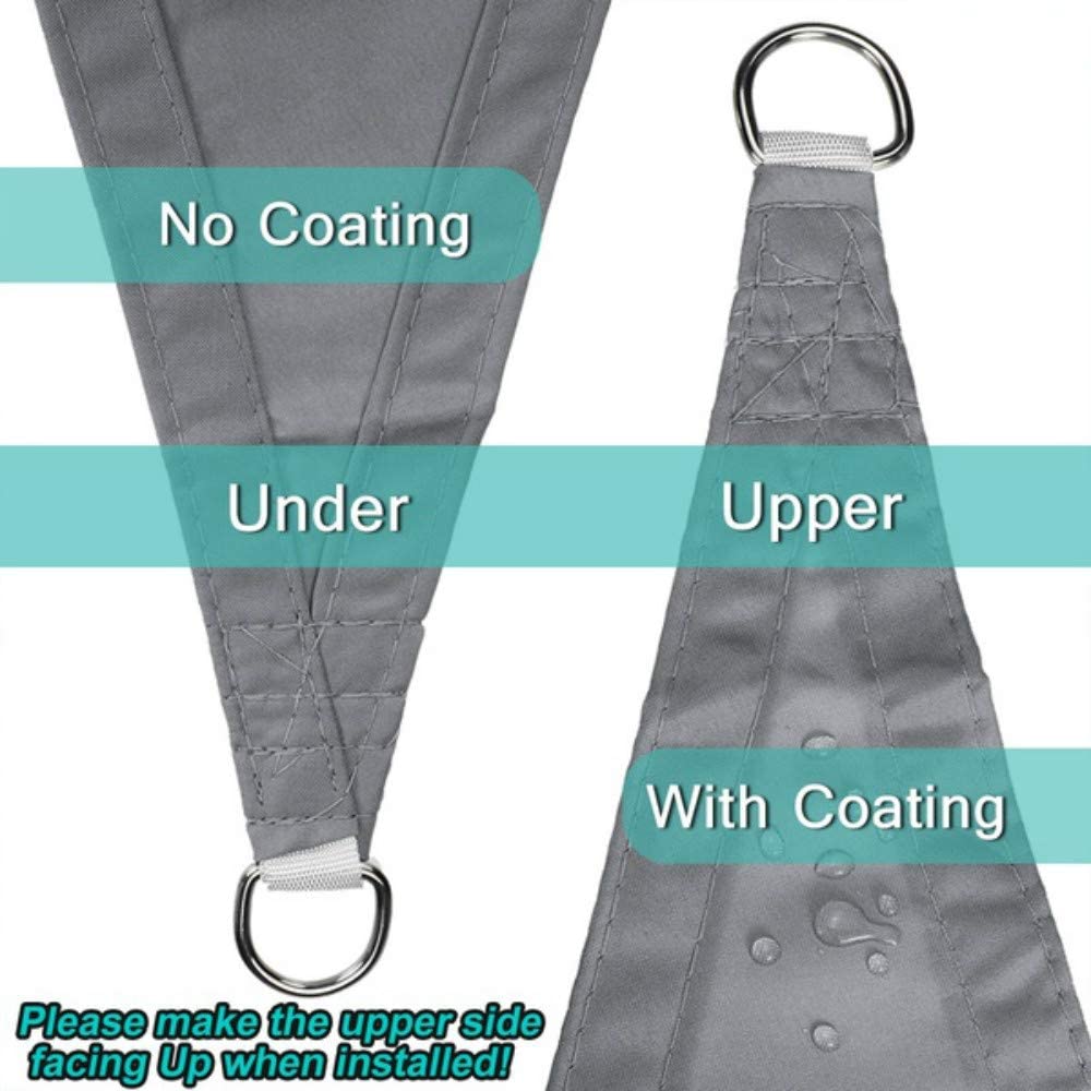 Toldo Impermeable Triangular o Cuadrado Gris Bloque Uv