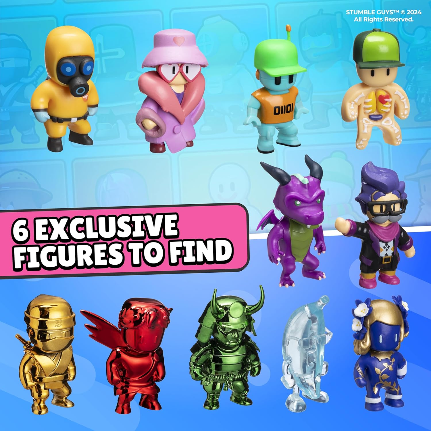 Stumble Guys Pack X12 Figuras Originales