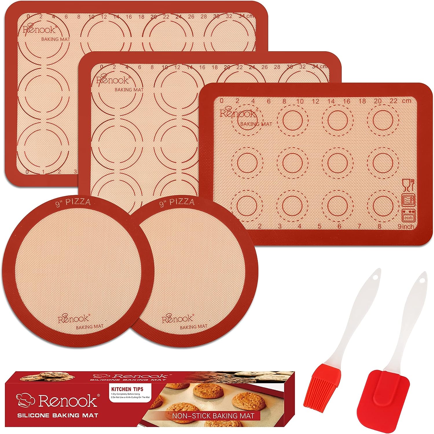 Placas De Silicona Para Hornear Pack 7 Unidades