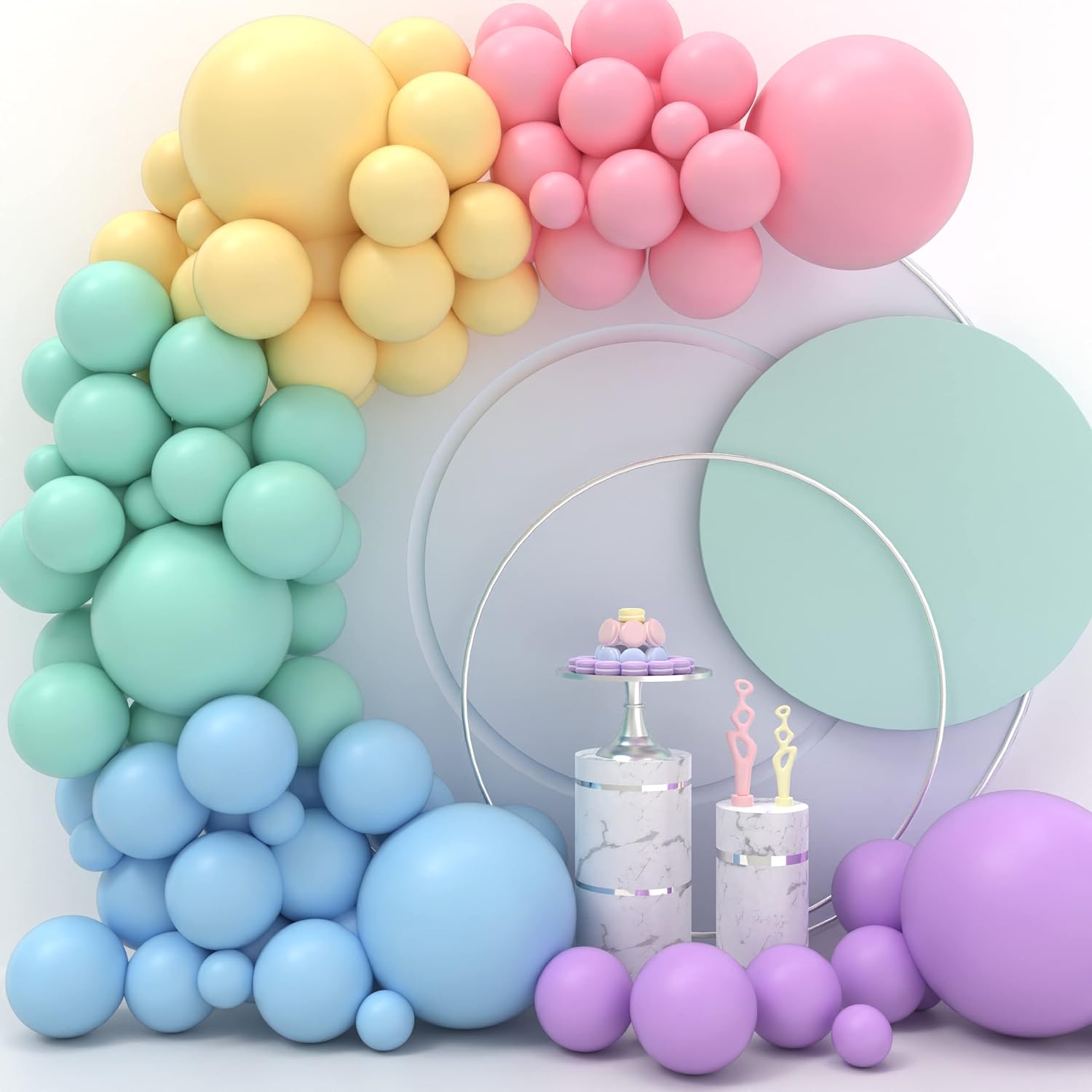 Arco Globos lisos De Diferentes Tamaños X105