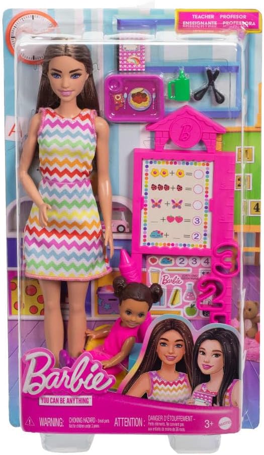 Barbie Muñeca Profesora Y Alumna Rubia