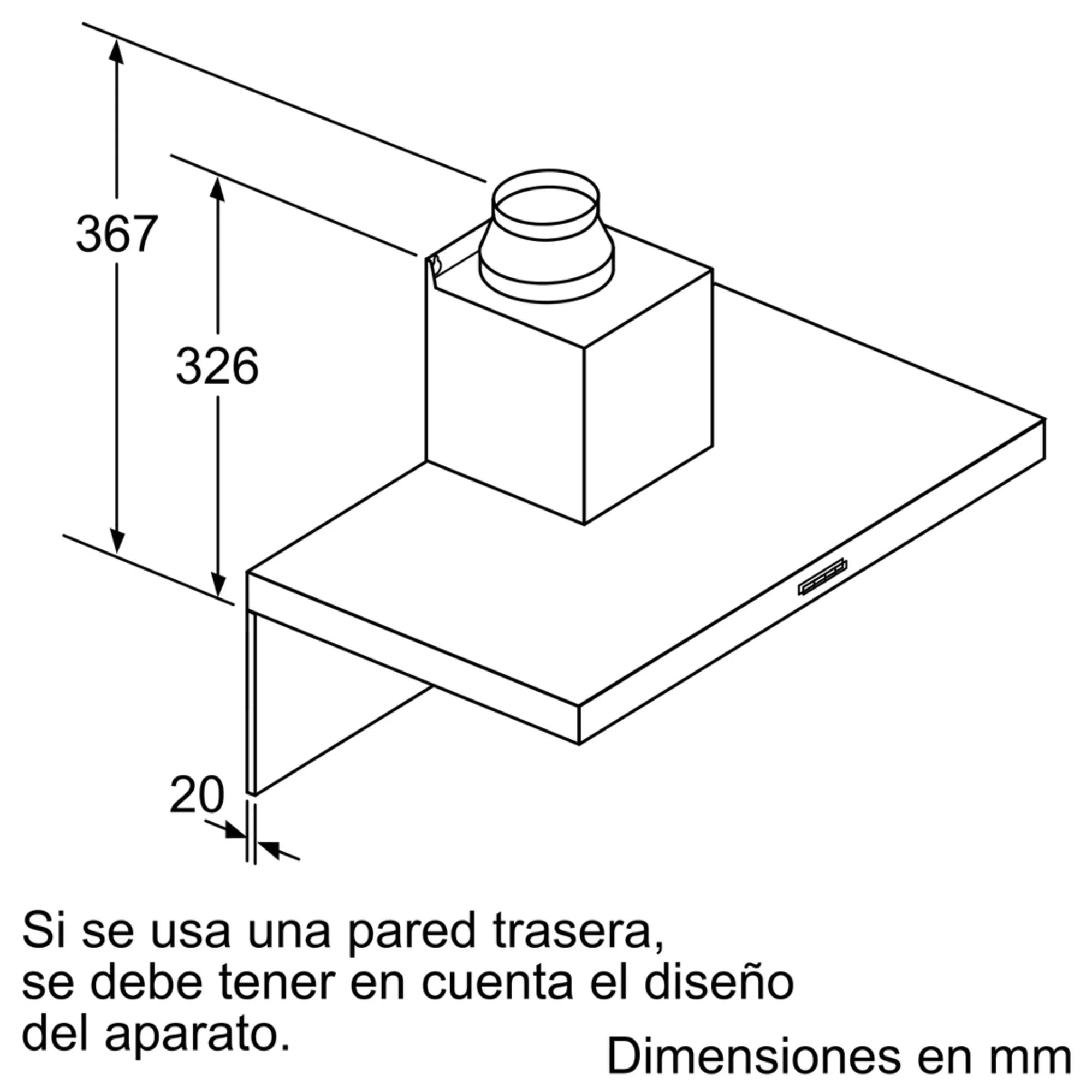 Campana de pared Bosch Plana 60cm