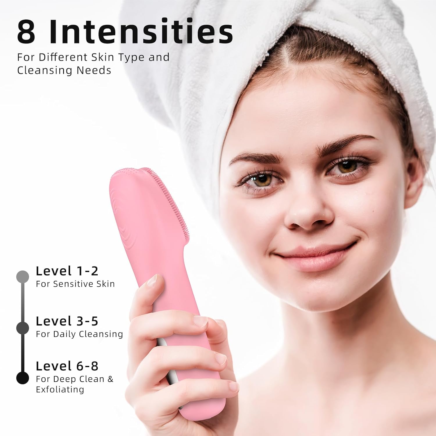 Cepillo De Limpieza Profunda Exfoliante recargable