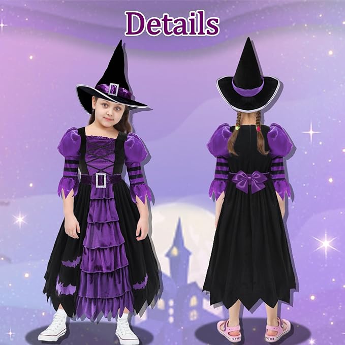 Disfraz De Bruja Terror De Halloween Infantil