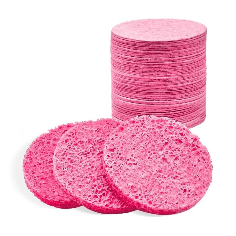 Esponjas Faciales Celulosa Natural Pack 50uni