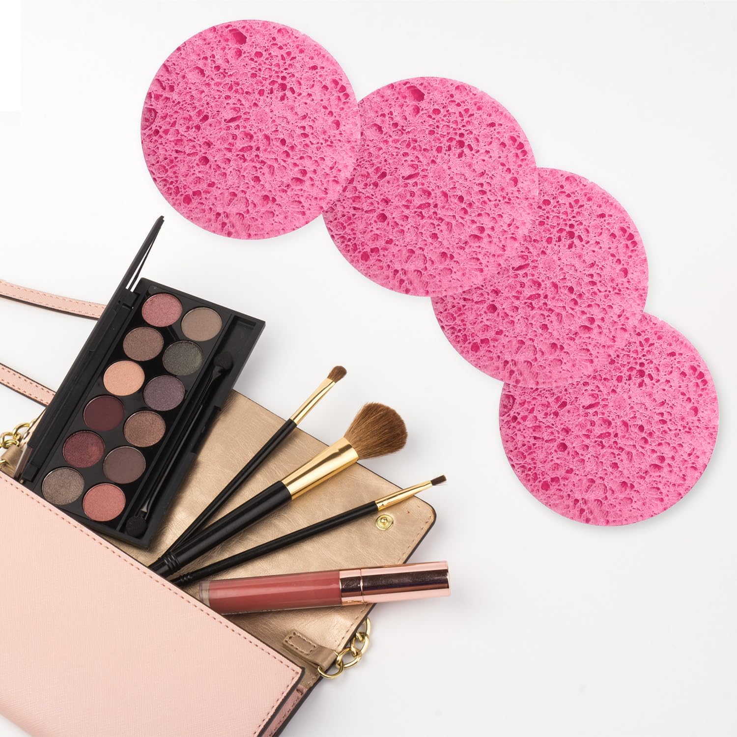 Esponjas Faciales Celulosa Natural Pack 50uni