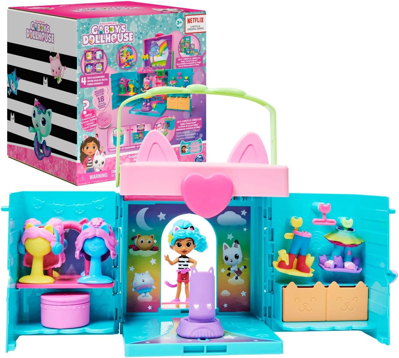 Gabbys Dollhouse Closet + Muñeca Original