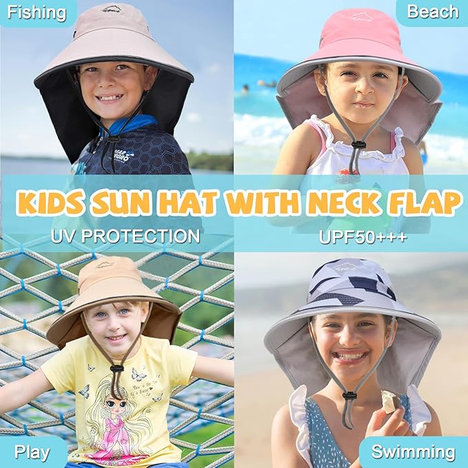 Sombrero De Sol Para Niños Protección Solar 50+