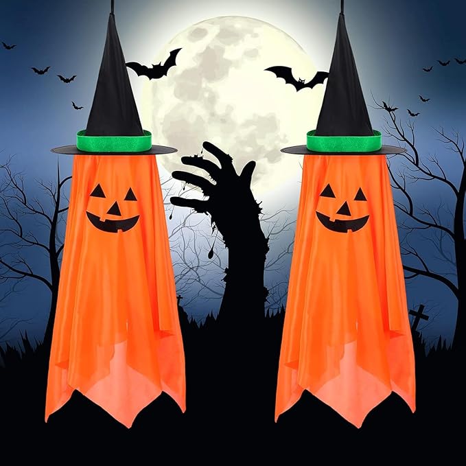 Decoración Halloween Set X2 Calabazas Colgantes