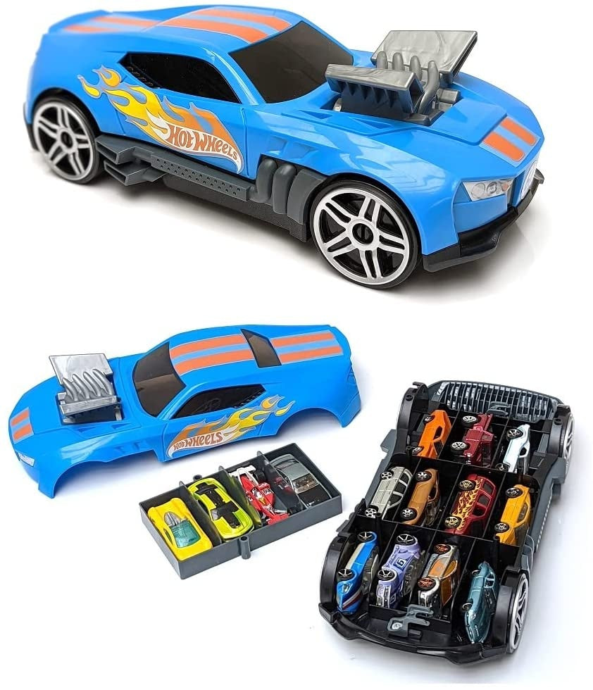 Hot Wheels Coche 2 En 1 Guarda 15 Autitos