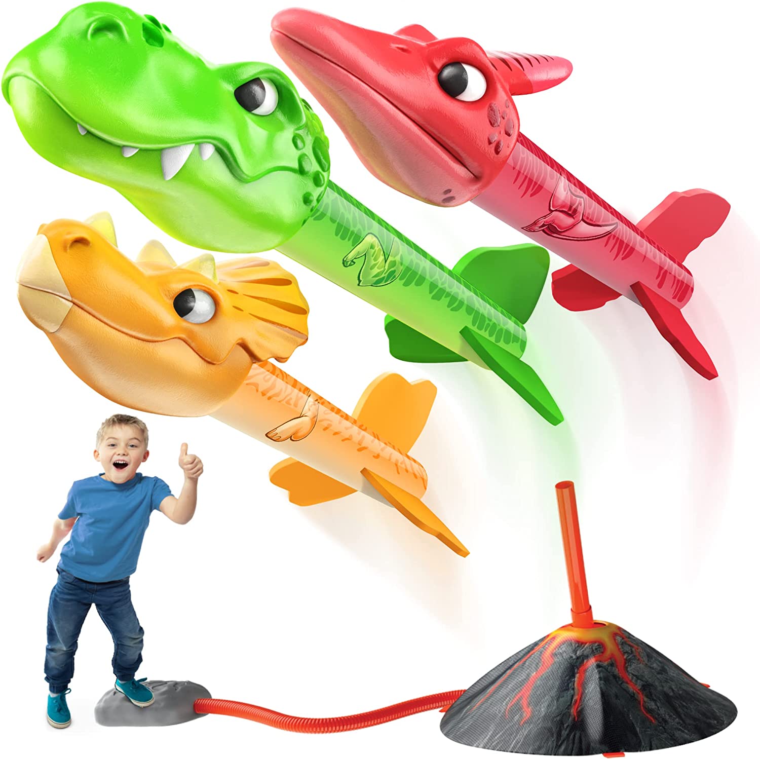 Lanzador De Cohetes Para Niños Dinosaurios