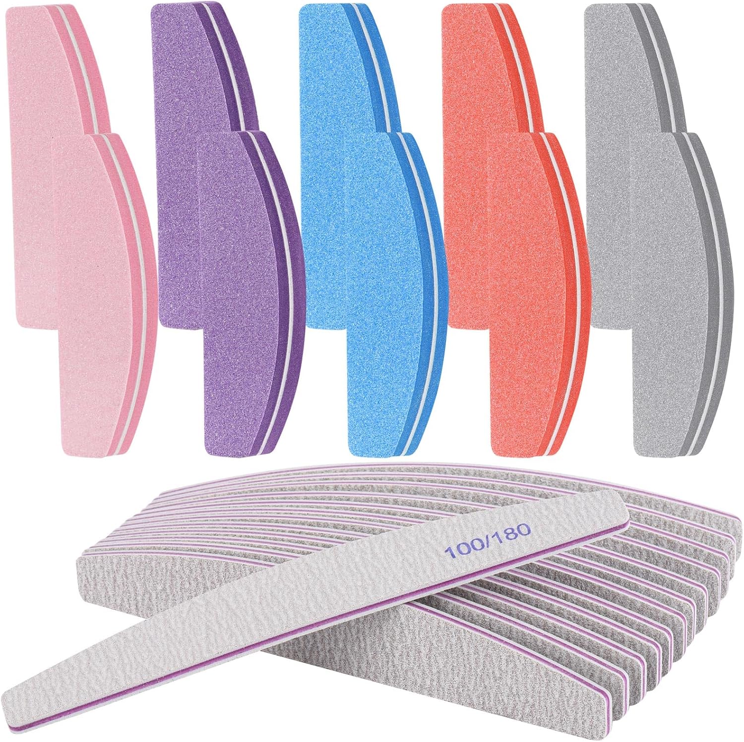 Limas De Uñas 23 Herramientas De Manicura Grano 100/180