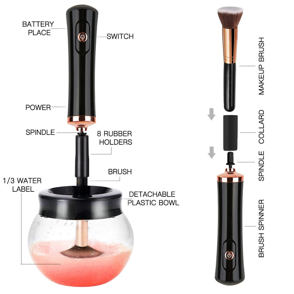 Limpiador De Brochas De Maquillaje Portátil