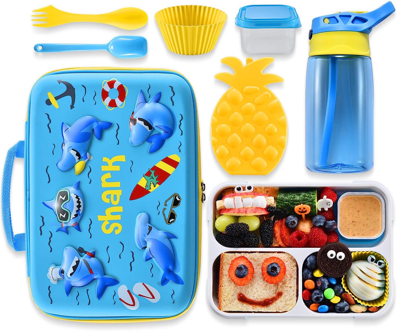 Lonchera 3d Infantil Varios Diseños Completa
