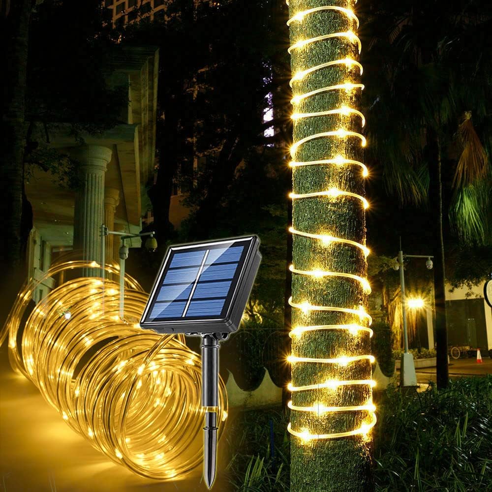 Manguera De Luz Solar Impermeable 100 Luces Led