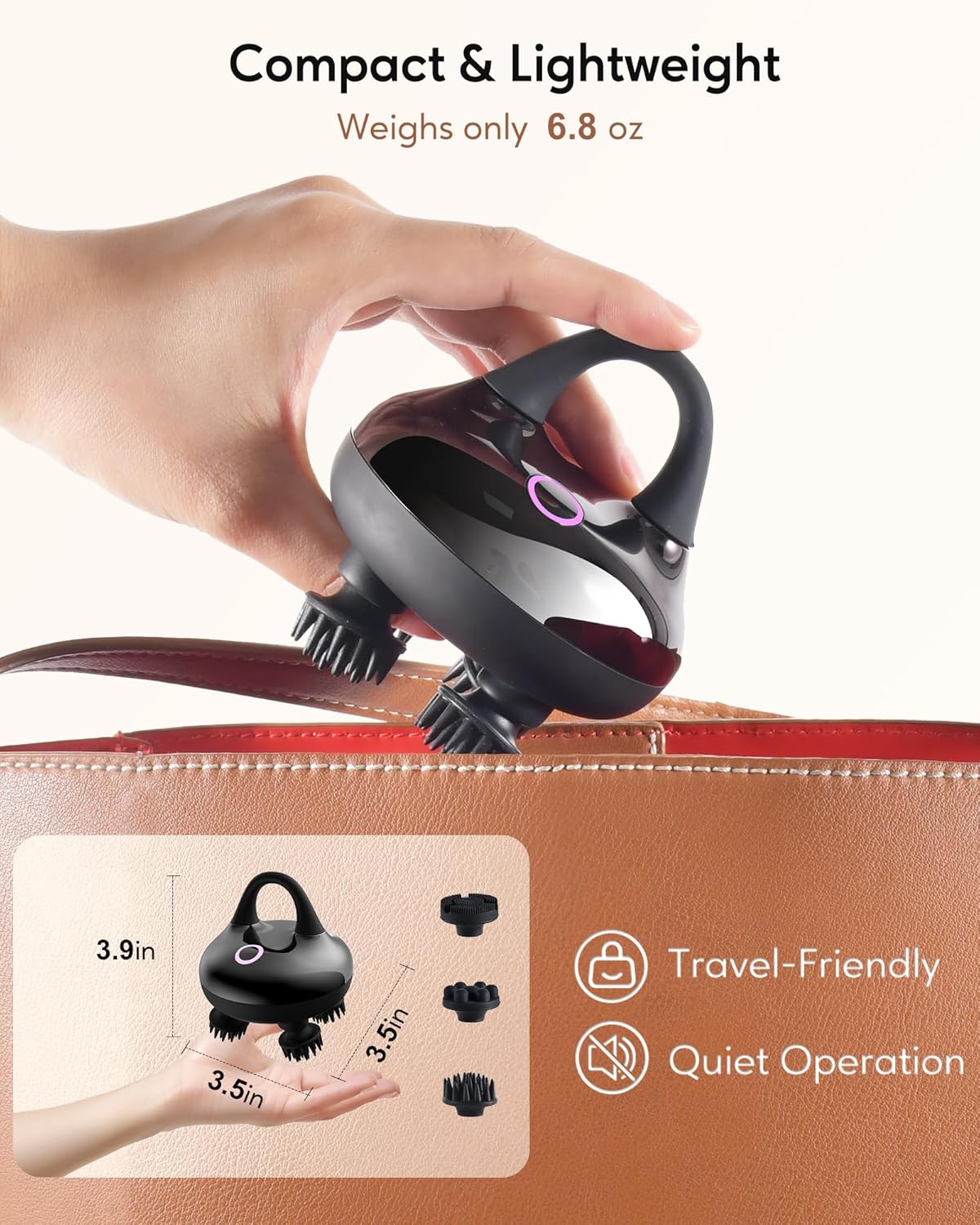 Masajeador Eléctrico 6 En 1 para Cuero Cabelludo