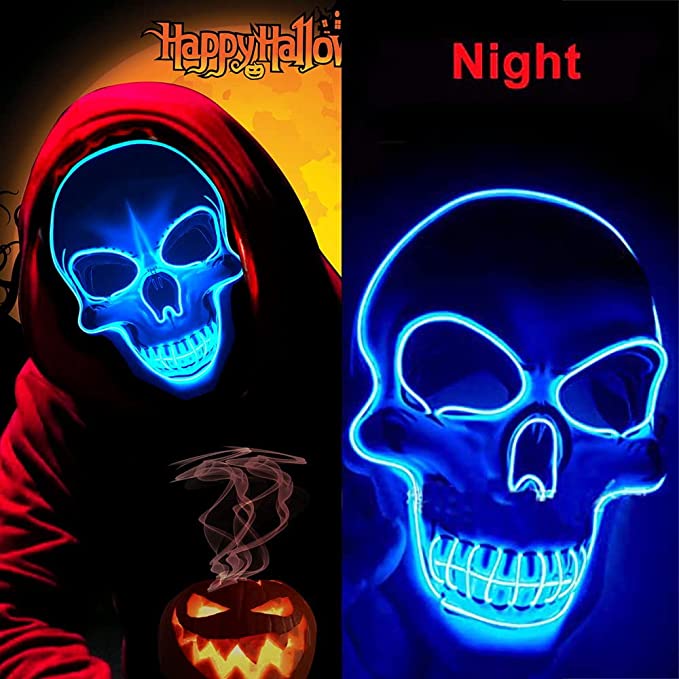 Máscara De Purga Halloween Máscara Terror Led