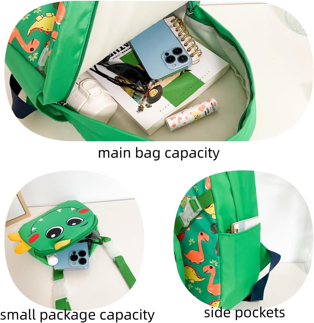 Mochila Dinosaurio Infantil Correa Ajustable
