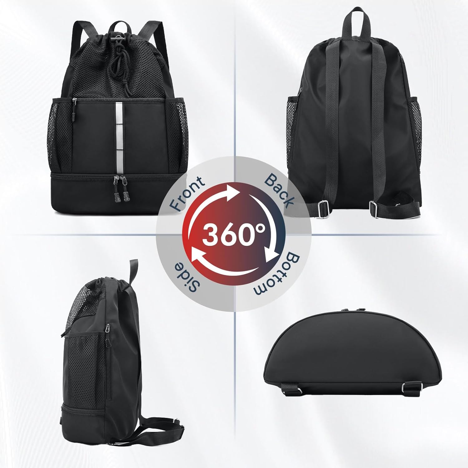Bolso De Gimnasio Con Cordón Gran Capacidad