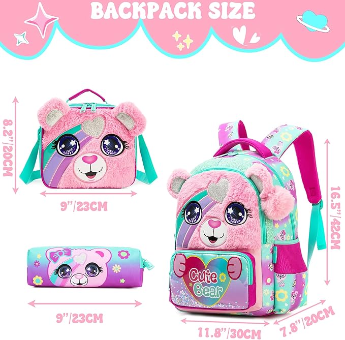 Mochila Escolar 2026 Completo Lonchera+ Cartuchera + Regalos