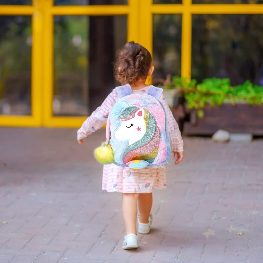 Mochila De Unicornio Peluche Suave Infantil