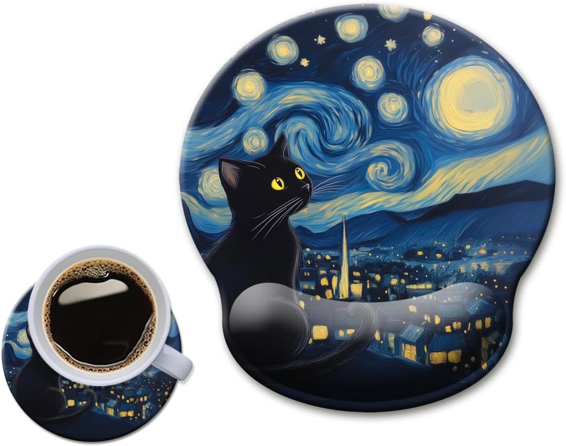 Alfombrilla Ergonómica Mousepad Apoya Muñeca de gel