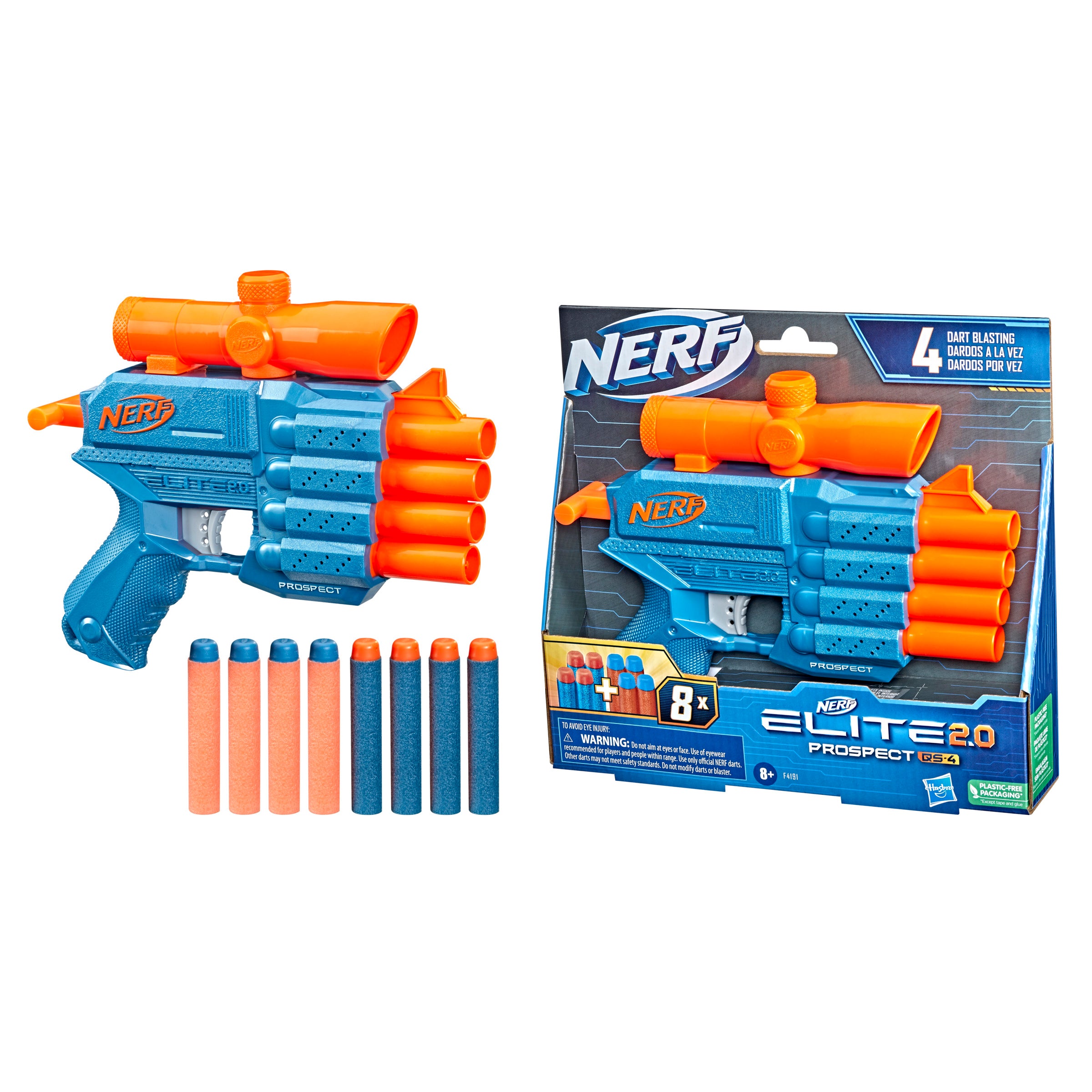 Pistola Lanzador Nerf Elite 2.0 Prospec +Regalo