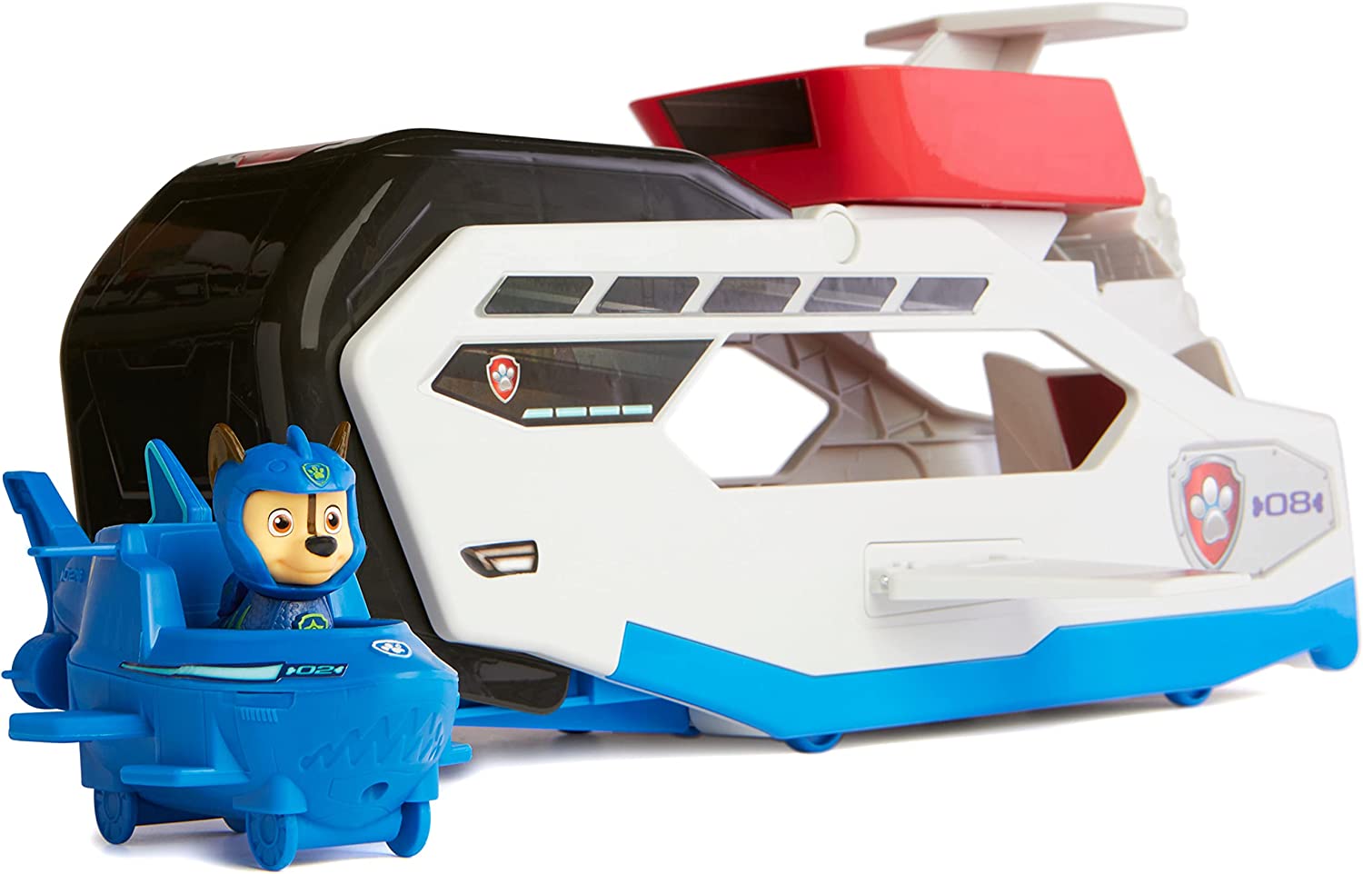 Paw Patrol Vehículo Ballena Lanzador Con Figura