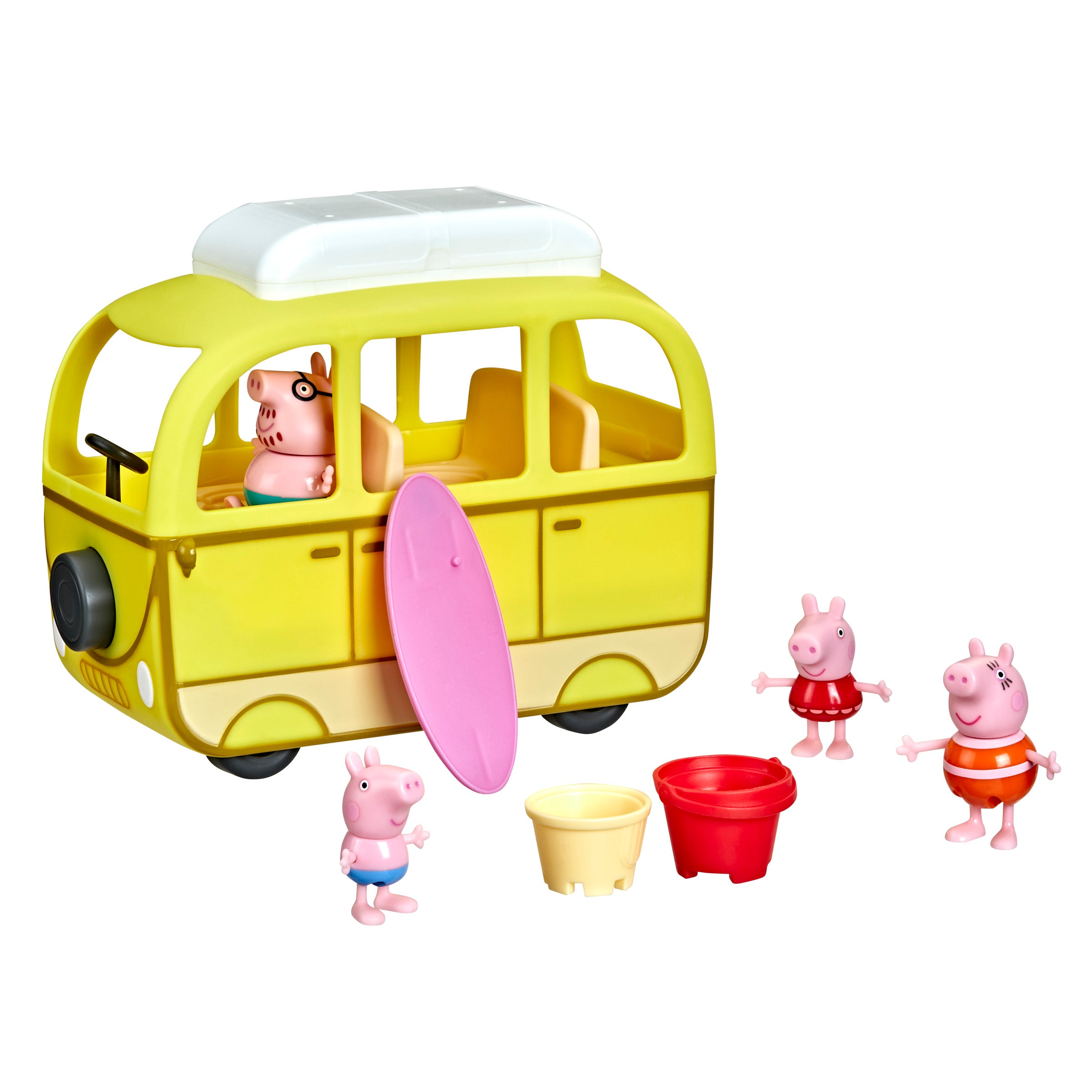 Peppa Pig Minivan Autocaravana Con 10 Piezas