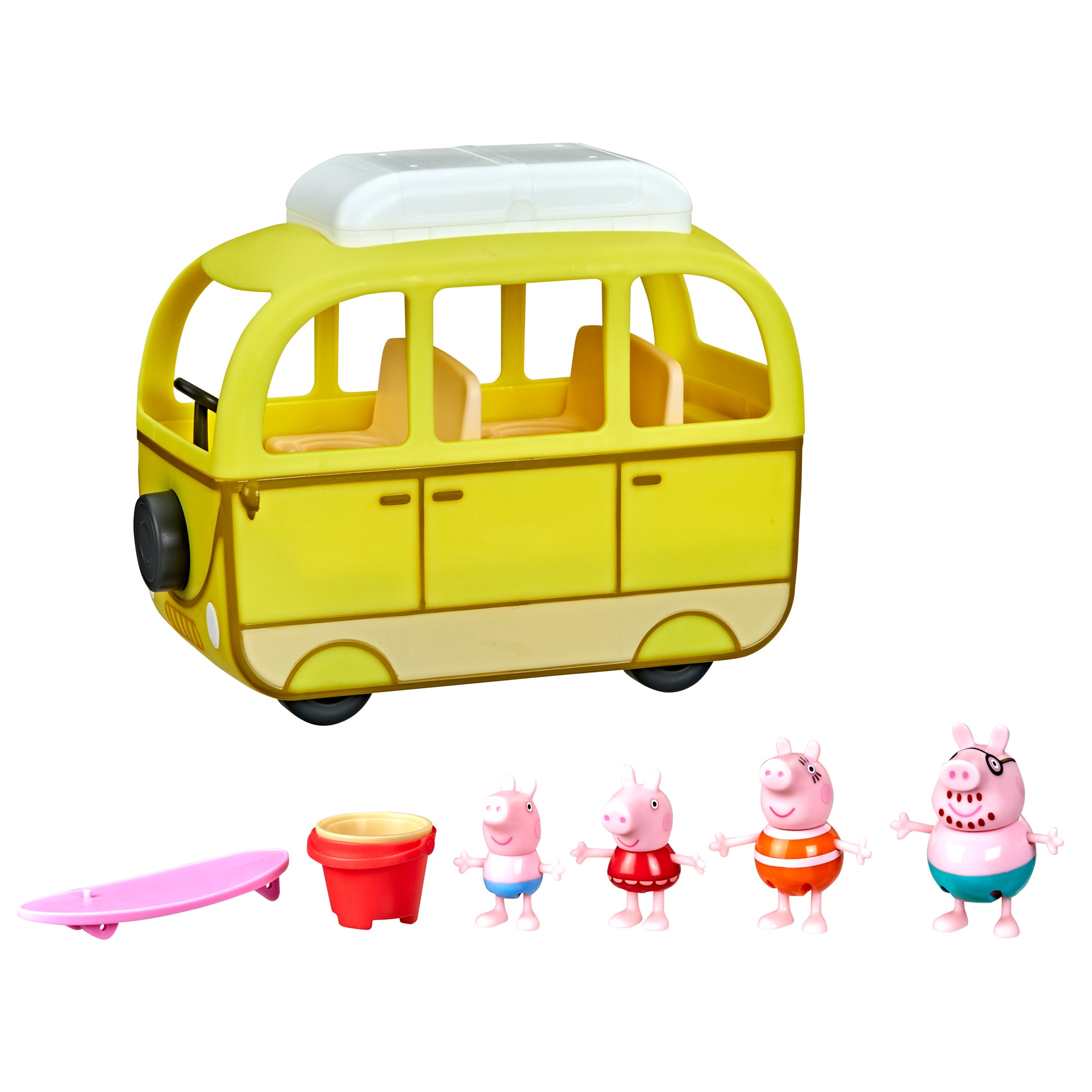 Peppa Pig Minivan Autocaravana Con 10 Piezas