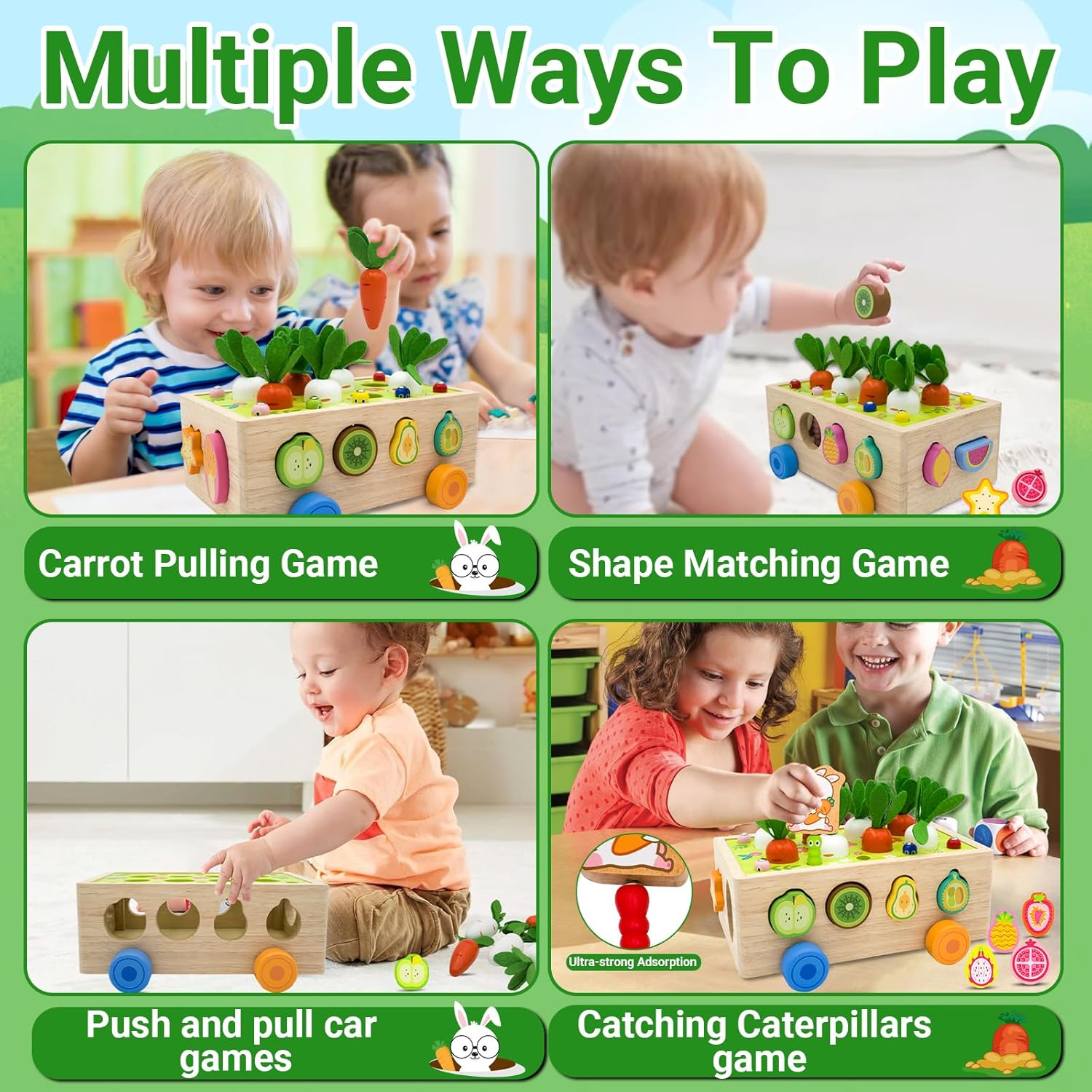Juego Magnético De Pesca y granja Educativo Montessori