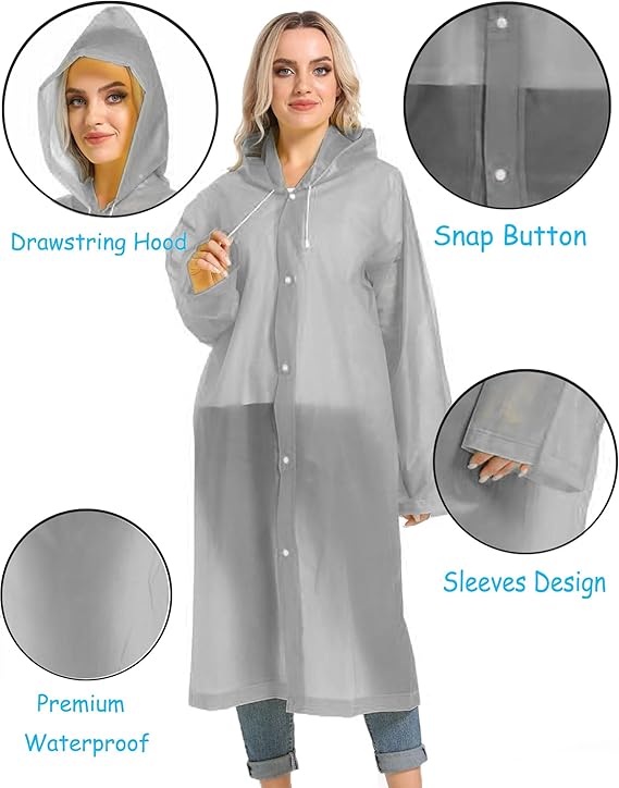 Ponchos De Lluvia Impermeables Y Fuertes pack x2