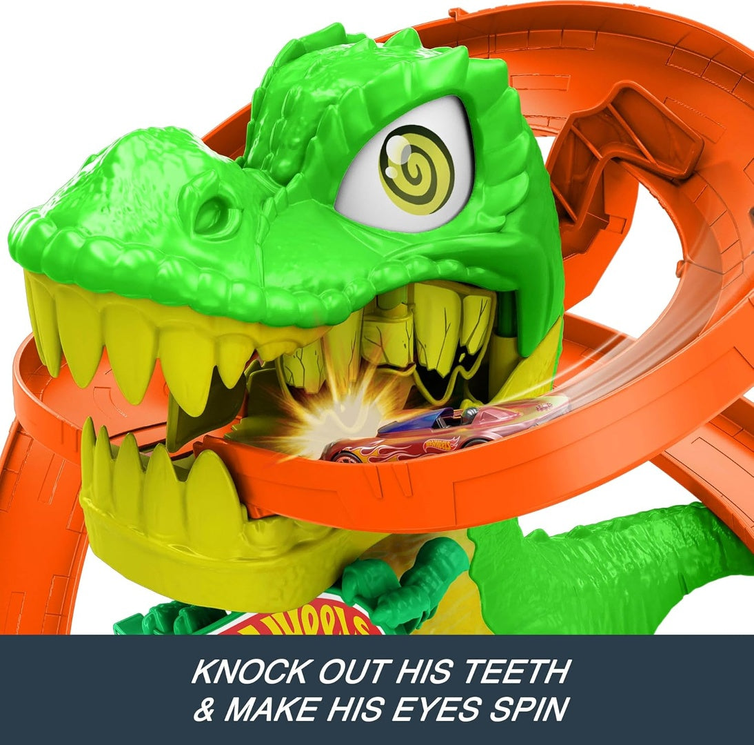 Pista Hot Wheels City Trex Batalla De Fuego