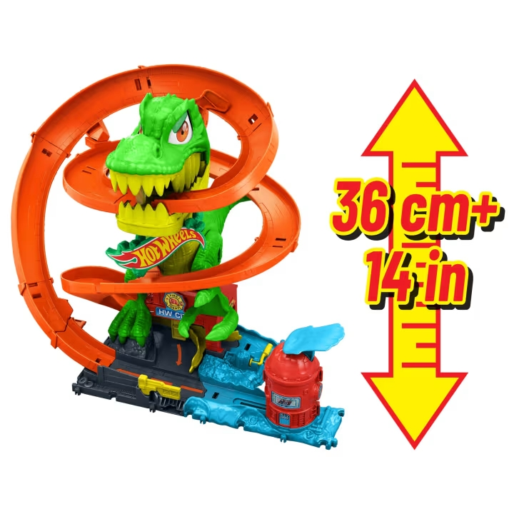 Pista Hot Wheels City Trex Batalla De Fuego