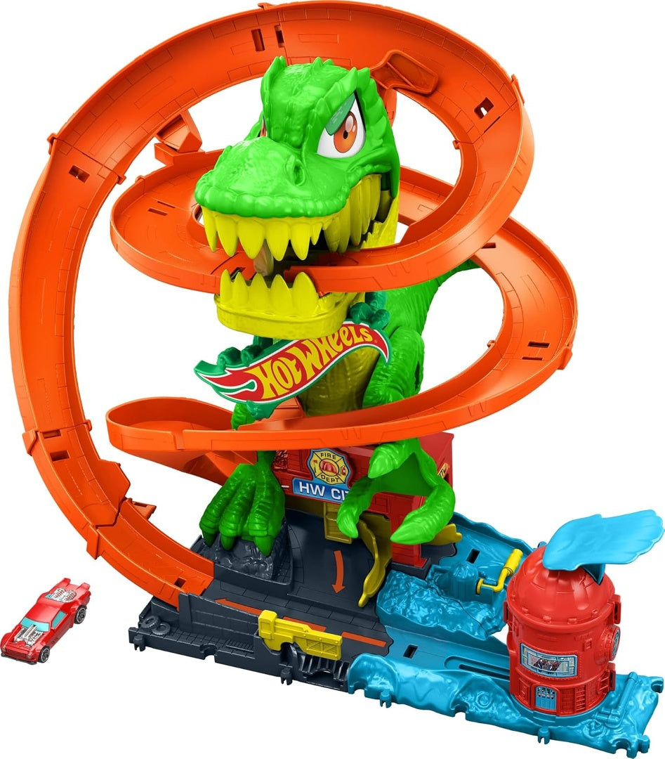 Pista Hot Wheels City Trex Batalla De Fuego