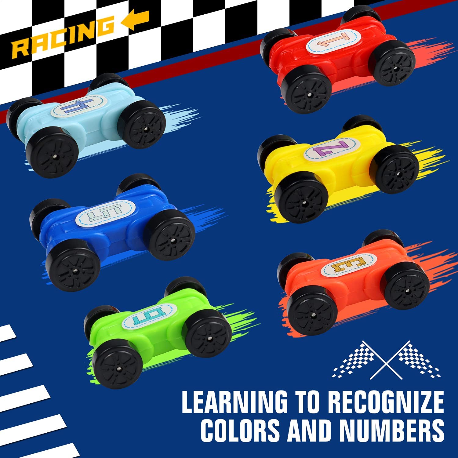Pista Y Rampa Para Autos Montessori Con 6 Autos