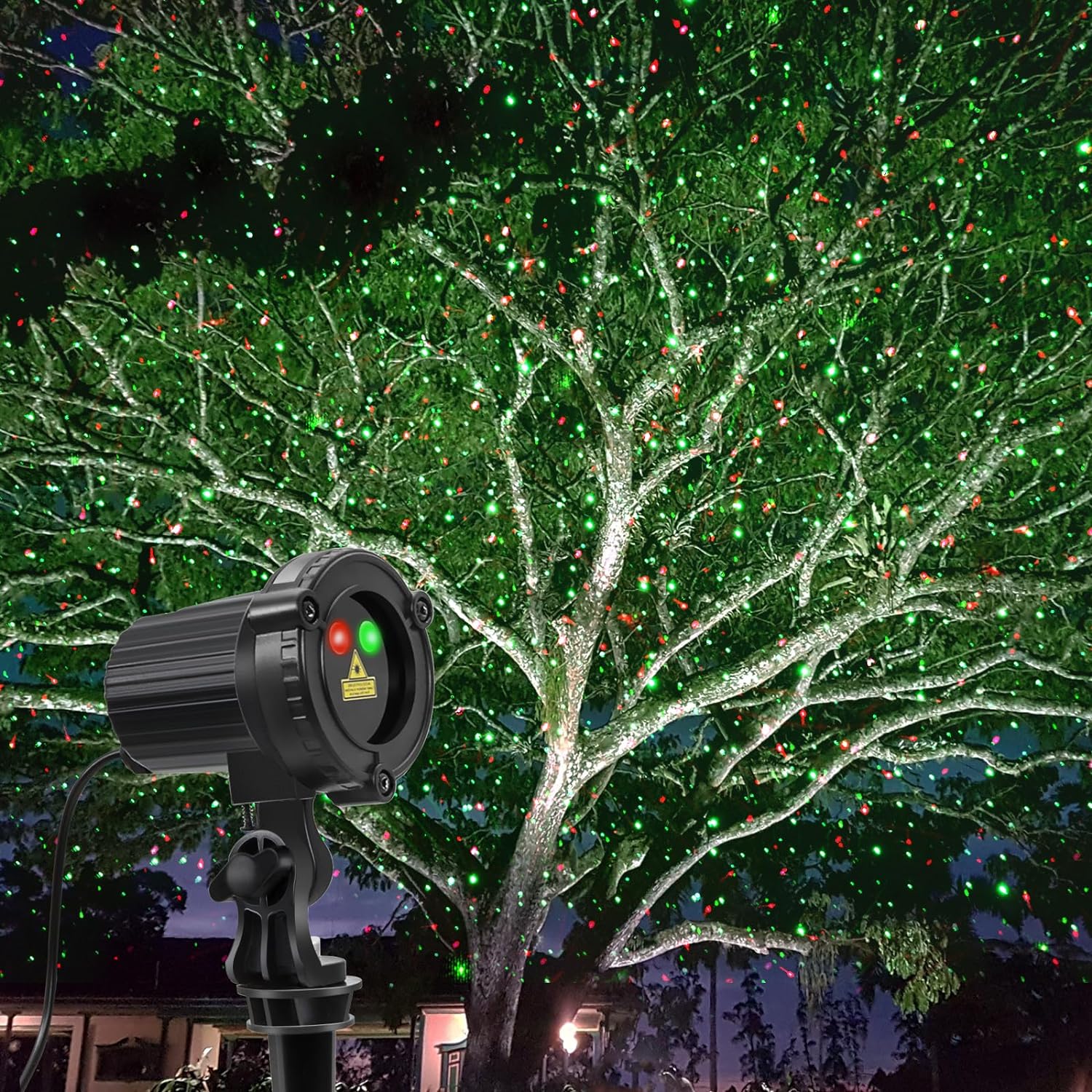 Proyector de navidad. Luces navideñas exterior.