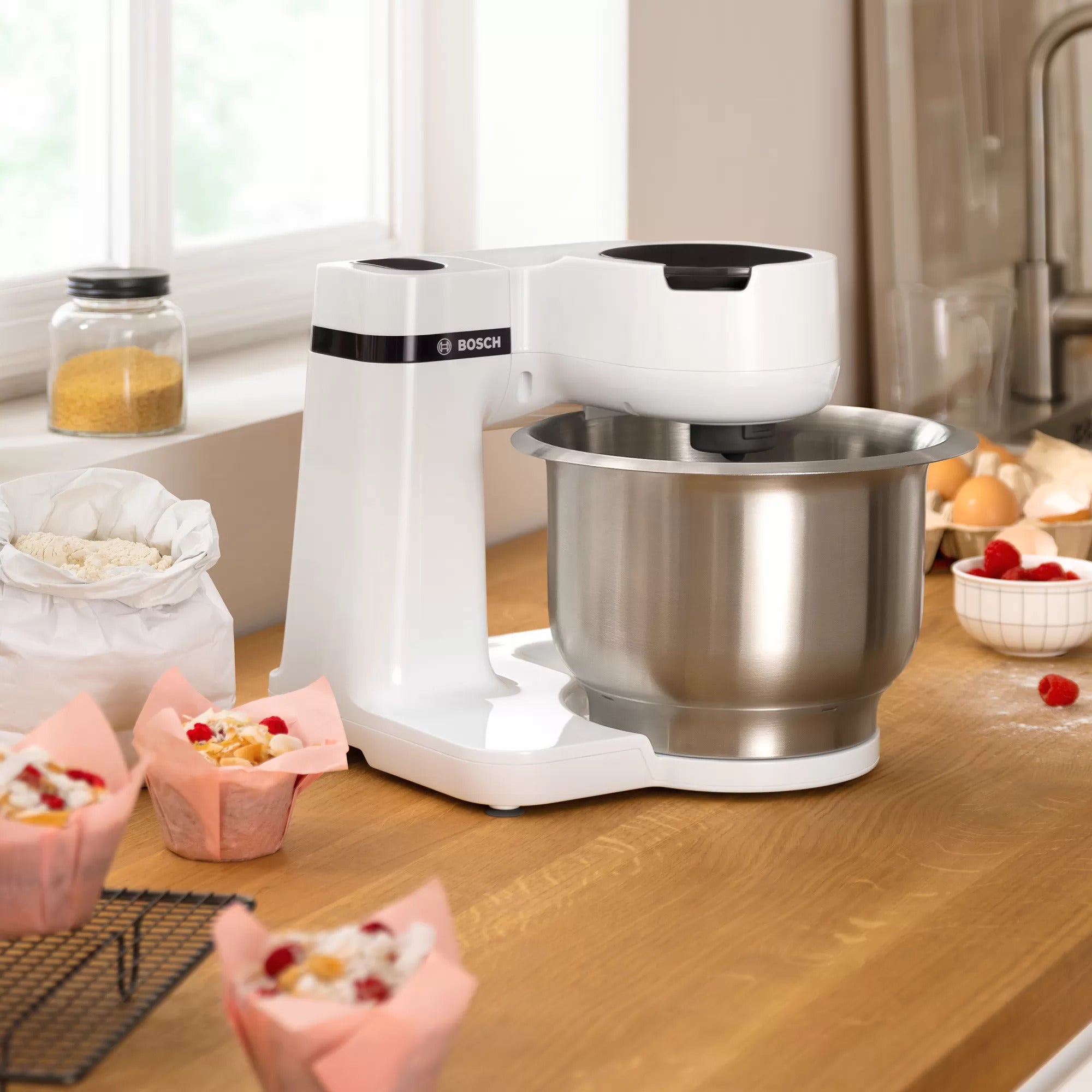 Robot De Cocina Bosch Blanco 700w Ac Inoxidable