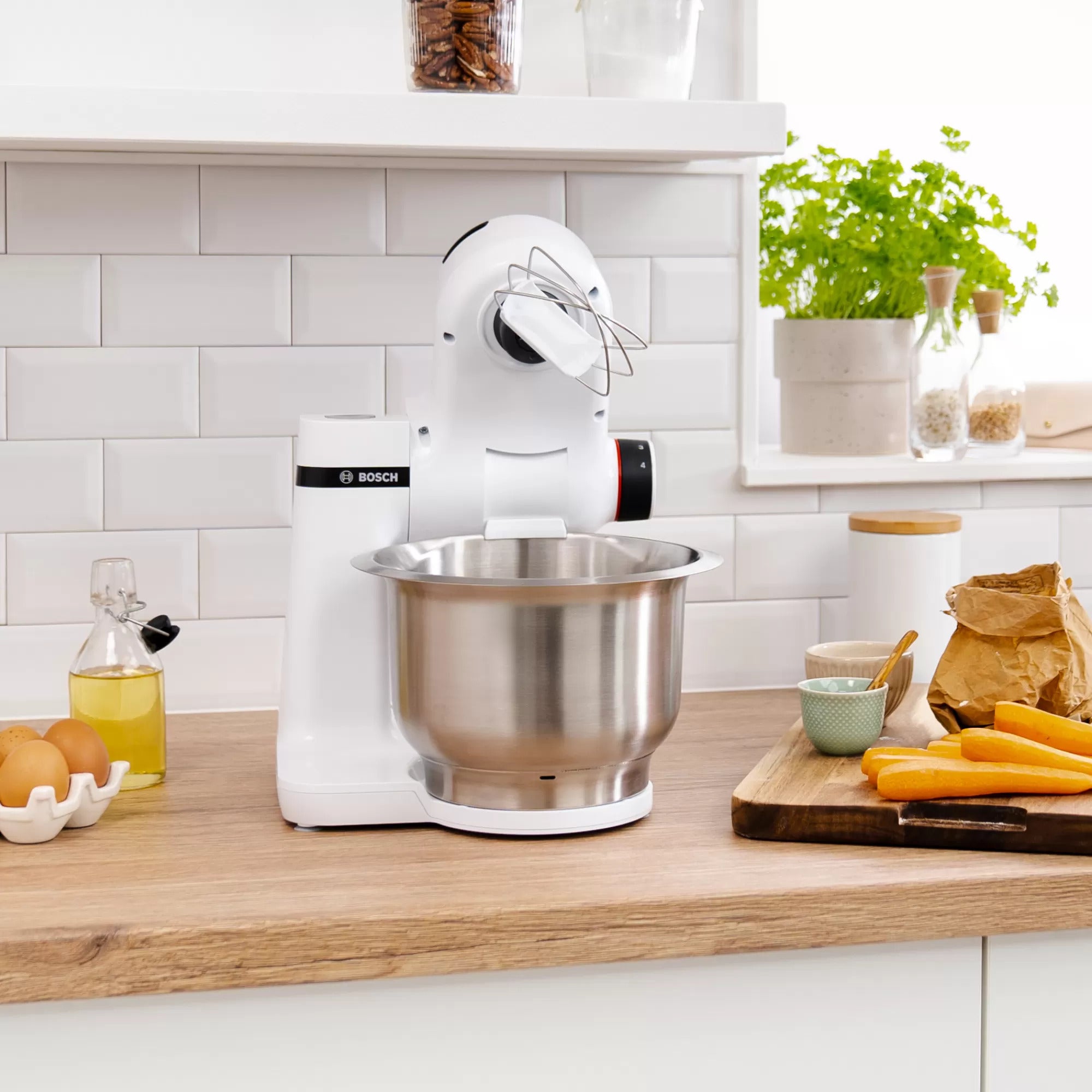 Robot De Cocina Bosch Blanco 700w Ac Inoxidable