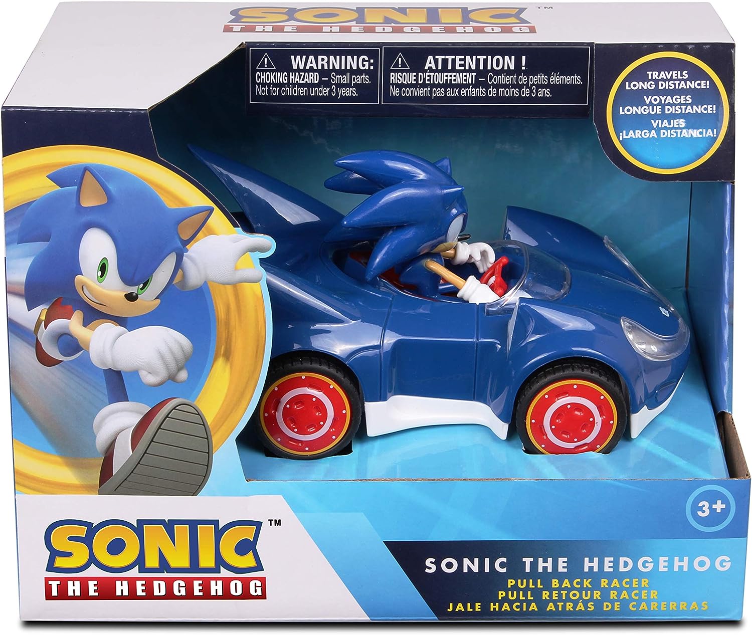 Sonic The Hedgehog Auto Pull Back Action