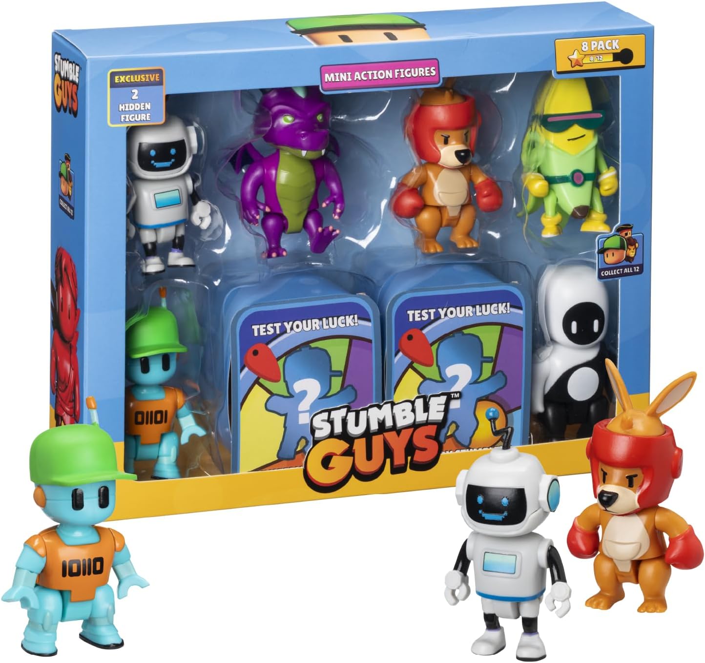 Stumble Guys Mini Figuras De Acción Pack X8
