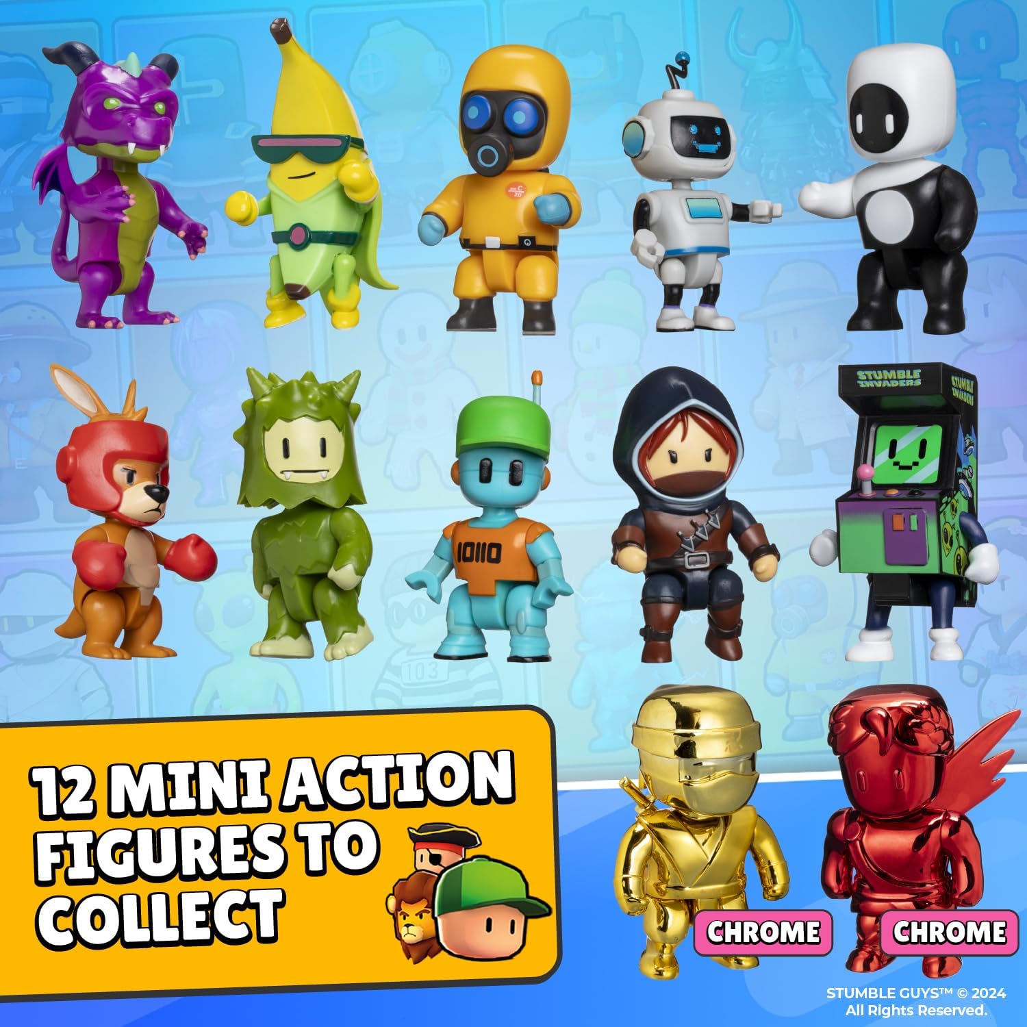 Stumble Guys Mini Figuras De Acción Pack X8