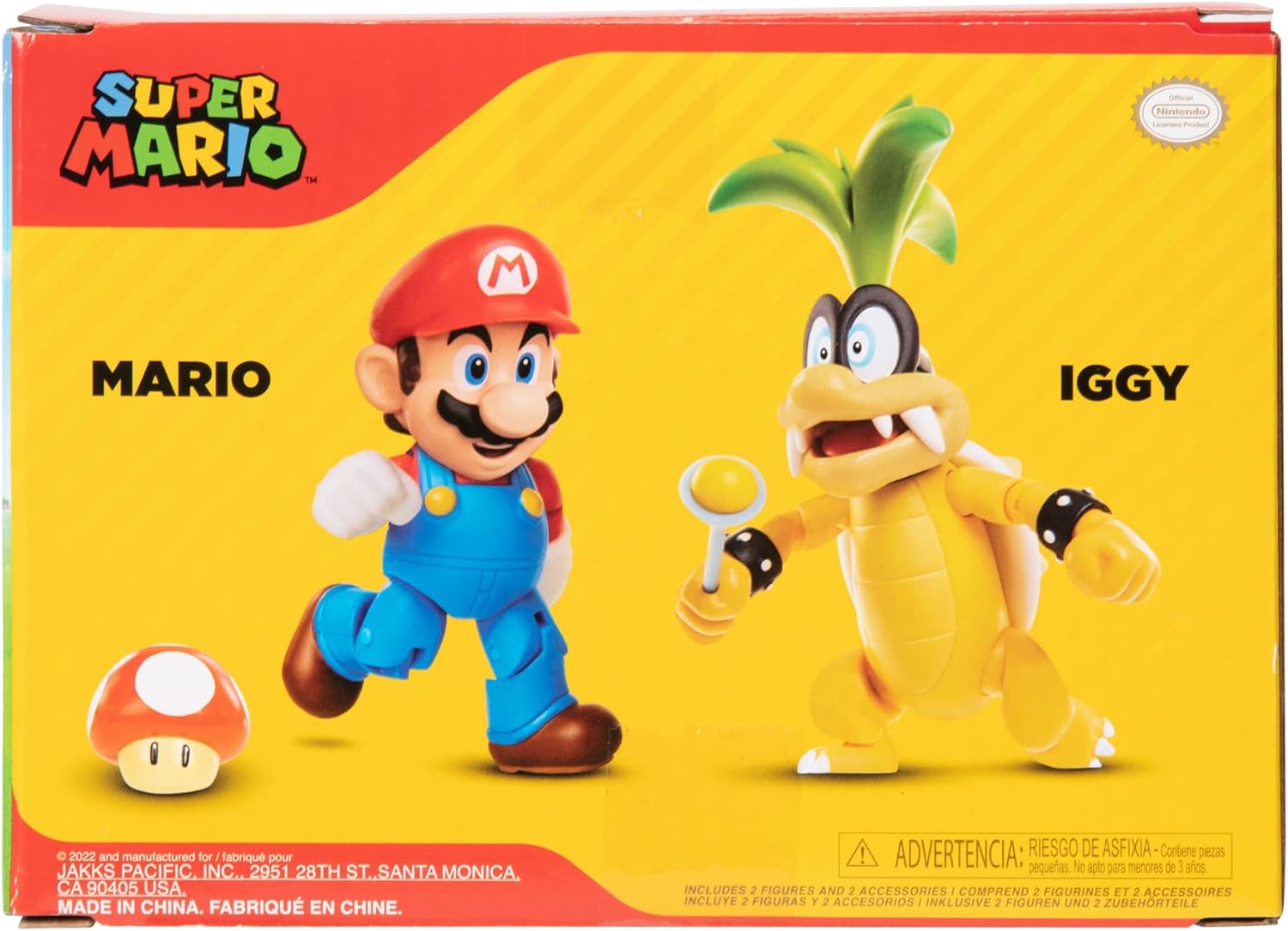 Super Mario Figura De Acción De 10 Cm Set X2