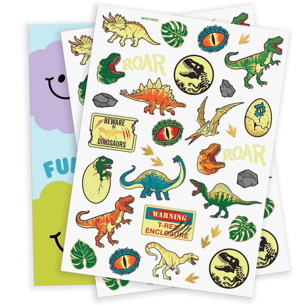 Sorpresitas Unicornios y Dinosaurios Fluo Tatuajes Brillantes
