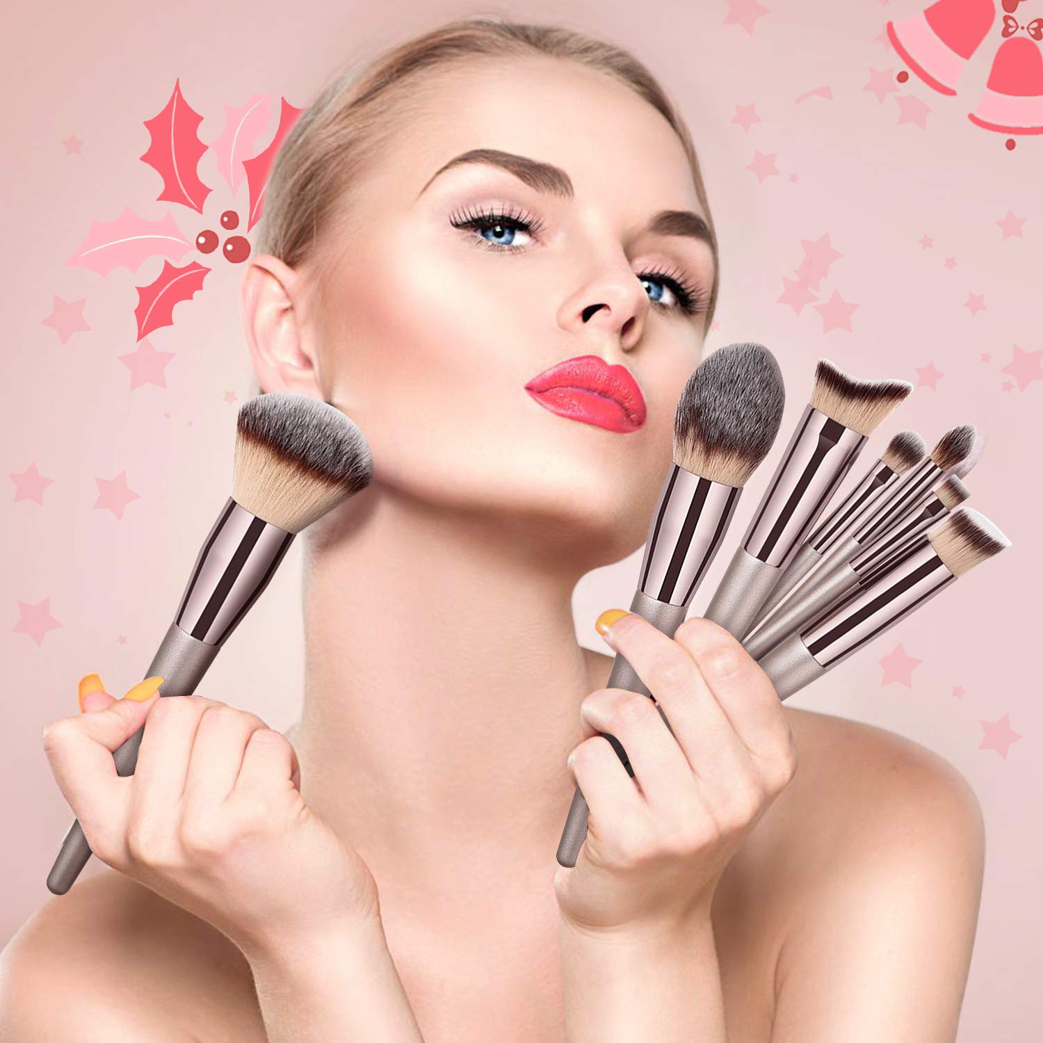 Set de Brochas y accesorios 20 unidades de Maquillaje